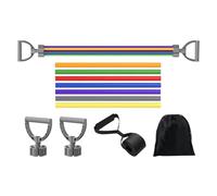 Elastici per fitness, allenamento a casa, per addominali e tricipiti, con corda di stretching, allenamento della, corda di tensione, 7 tubi, attrezzatura da palestra portatile per braccio, corpo