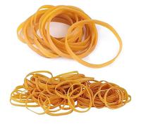 Elastici per ufficio 100pcs 100x5mm Elastico Gomma bande elastiche cartella di file stazionario spesso forte per la scuola forniture per ufficio a casa artigianato industriale, Giallo