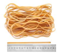 Elastici per ufficio 60pcs 160x4mm Elastico Gomma bande elastiche cartella di file stazionario spesso forte per la scuola forniture per ufficio a casa artigianato industriale, Giallo