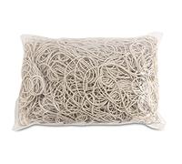 Elastici per Ufficio Diametro 100mm 1,5x1,5mm 1000g Bianco/Piccoli Accessori Ufficio/Tipo-Standard/Materiale-Gomma/Peso (g) - 1000 / Colore-Bianco/Dimensioni-1,5x1,5mm