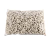 Elastici per Ufficio Diametro 40mm 1,5x1,5mm 1000g Bianco/Piccoli Accessori Ufficio/Tipo-Standard/Materiale-Gomma/Peso (g)-1000 / Colore-Bianco/Dimensioni-1,5x1,5mm