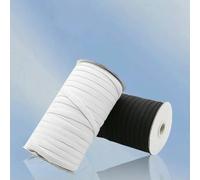 Elastici piatti bianchi/neri da 3/4/5/6/8/10 mm, elastici in gomma elastica per abiti da sposa, nastro elastico per cucito fai da te, corda elastica, accessori-BIANCO-6 mm-5 ia