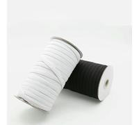 Elastici piatti bianchi/neri da 3/4/5/6/8/10 mm, elastici in gomma elastica per abiti da sposa, nastro elastico per cucito fai da te, corda elastica, accessori-BIANCO-6 mm-10 iarde