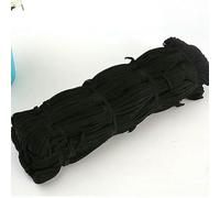 Elastici piatti bianchi/neri, elastici in gomma, nastri elastici per indumenti, per cucito fai da te, accessori per corde elastiche, 3/4/5/6/8/10 mm, nero, 6 mm, 10 metri