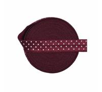 Elastici pieghevoli con stampa a pois da 5/8" e 15 mm, in spandex e raso, per capelli, per cucire abiti, Sherry, 15 mm, 10 iarde