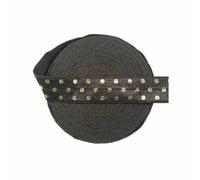 Elastici pieghevoli con stampa a pois dorati da 5 iarde, 5/8" 15 mm, fasce in spandex per capelli, fascia per tutù, cucito, abito, pois A, marrone, 15 mm, 50 iarde