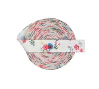 Elastici pieghevoli in raso di spandex, stampa arcobaleno pastello, 2,5,10 iarde, 5/8" 15 mm, per capelli, passamaneria da cucito, B-28-15 mm-10 iarde