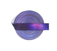 Elastici pieghevoli in raso di spandex, stampa arcobaleno pastello, 2,5,10 iarde, 5/8" 15 mm, per capelli, passamaneria da cucito - B-08-15 mm - 50 iarde