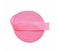 Elastici pieghevoli in spandex, tinta unita, opachi e non lucidi, da 5/8" e 15 mm, per capelli, per abiti, da cucire, colore: rosa geranio, 2 iarde
