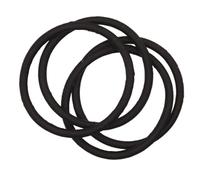 Elastici senza fine dei capelli liberi di Bobbles dei capelli di slittamento del silicone nero non slittamento