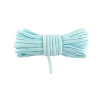 Elastici tubolari sottili, corde tubolari da 1/8" 3/16" 3,0 mm 5 mm, fasce in nylon e spandex, passanti per le orecchie, rifiniture per abiti da cucito, 2, 5, 10 iarde, 3,0 mm, topazio blu, 5 iarde