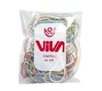 Elastici Viva in busta in gomma colore e conf.100 gr - A100