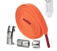 elasticizzati, non tie, eleganti scarpe da ginnastica | Unisex Quick Lock Stretch durevoli scarpe sportive per escursioni, jogging, fitness, allenamento, Colore: arancione., vedi descrizione
