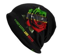 Elasticizzato Beanie Berretti Rose Saint Kitts And Nevis Flag Bici Cappello Slouchy Berretti in Maglia per Alopecia, Arrampicata, Running