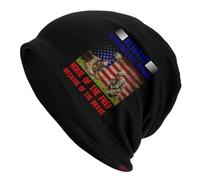 Elasticizzato Beanie Elastico Memorial Day 4Th of July Always Remember Our Heroes Home of The Fref Because of The Brave Slouch Beanie Hat Design Moderno Berretti in Maglia per Ciclismo