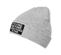 Elasticizzato Berretti in Maglia Its Fine Im Fine Everything is Fine Berretto Beanie Comodo Teschio Cappello per Correre Uomo All'aperto