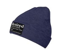 Elasticizzato Berretto da Notte Retired Definition Funny Retirement Gag Berretto Invernale Traspirante Cappello Invernale per Correre All'aperto Donna
