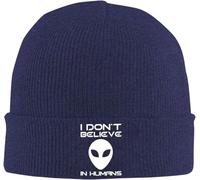 Elasticizzato Berretto Running I Don't Believe in Humans Alien Cuffia da Notte Slouch Cappello Invernale per Correre Uomo Sci
