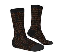 Elasticizzato Calze La Vita Ricomincia Da Capo Quando L'Autunno Diventa Fresco Traspiranti Socks Caldo Calzini Sportive Per Uomo Basket Trekking