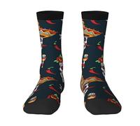 Elasticizzato Calze Teschi Di Zucchero Al Peperoncino Morbide Calzini Antiodore Calzini Sportive Per Uomo Basket Outdoor
