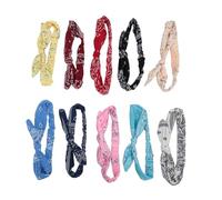 Elastico Accessori per capelli alla fase a testa di testa a elastico Accessori per capelli alla moda per donne yoga estivo che gestisce lavoro da 10 pacchetti poliestere