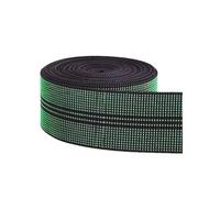 Elastico Addensato da 5 Metri, Cinghia Elastica in Gomma per Divano, Elastico Decorativo per Riparazione mobili,Verde-Nero3,50 mm
