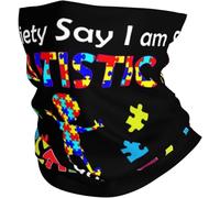 Elastico Bandana Autism Awareness-It's Ok to Be Different Passamontagna Ghetta 26X30cm per Campeggio,Pesca,Uomo