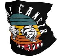 Elastico Bandana,I Beat Cancer Twice What's,Ghetta Versatili Fascia per Capelli per Pesca Campeggio Yoga 26X30cm