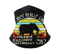 Elastico Bandana I Just Really Like Elephants Ghetta da Collo Protezione UV Headwrap per Outdoor Bambini Adulto
