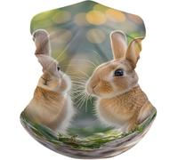 Elastico Bandana,Two Little Cute Rabbits,Ghetta Unisex Cerchietto per Capelli per Arrampicata attività Bambini 26X30cm
