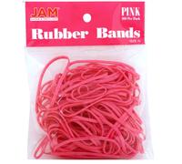 Elastico colorato di carta in jam - taglia 33 - gomma rosa - 100/pacco