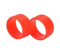 Elastico con Impugnatura per Racchetta da Tennis in Silicone con Buon Assorbimento del Sudore per Fissaggio Overgrip da Tennis per Giocatori di 2 Pezzi/Set (Rosso)