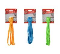 Simba 107302048 - Gomma morbida per saltare in 3 colori assortiti, 1 pezzo, con nastro largo, non taglia, lunghezza 3 metri, doppia lunghezza 6 metri, dai 5 anni in su