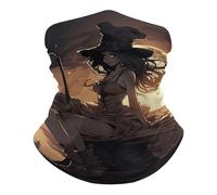 Elastico Fascia per Capelli, Decorazione facciale Witch Riding A Broom Durevole Sciarpa a Tubo per Sports Estivo attività