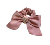 Elastico for capelli con fiocco in strass Flash Love Large Boel Ring - Elegante elastico for coda di cavallo for donna(pink)