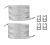 Elastico Glitter I Lacci Non Con Clip Metalliche Per Rapida Usura Per Il Pendolo Del Fitness E Attività All'aperto scintillanti Lacci Elastici Per Scarpe Casual, argento, taglia unica