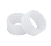 Elastico in Silicone con Impugnatura per Racchetta da Tennis per Un Buon Assorbimento del Sudore per i Giocatori di Tennis 2 Anelli per Racchetta in Silicone (Trasparente)