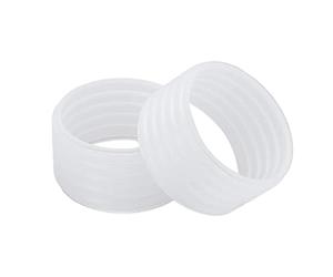 Elastico in Silicone con Impugnatura per Racchetta da Tennis per Un Buon Assorbimento del Sudore per i Giocatori di Tennis 2 Anelli per Racchetta in Silicone (Trasparente)