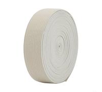 Elastico in vita per pantaloni, forniture per nozioni di cucito, nastro elastico per artigianato, 2 cm x 5 m, elastici per cucito, elastici essenziali, per indumenti e attività artigianali (beige)