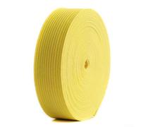 Elastico in vita per pantaloni, forniture per nozioni di cucito, nastro elastico per artigianato, 2 cm x 5 m, elastici per cucito, elastici essenziali, per indumenti e attività artigianali (giallo)