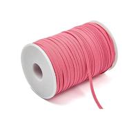 Elastico largo per cucire, 100 metri 3 mm / 6 elastico colorato for cucire, for capelli, nastro for vestiti, rosso(Watermelon Red,3mm)