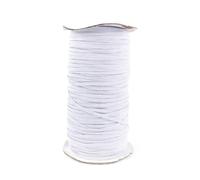 Elastico largo per cucire, 20 metri 3/6 mm corda di gomma fascia for capelli nastri for cucire vita fai da te accessori for indumenti, rosso, 3(White,6mm)
