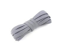 Elastico largo per cucire, 30 metri 6 mm di colore decorazione della casa elastico in poliestere corda abbigliamento accessori da cucito, rosso(Gray)