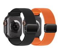 Elastico Magnetico Cinturini per Cinturino Apple Watch Ultra/2 49mm 46mm 45mm 44mam 42mm iwatch Band Donna Uomo,Nylon Smartwatch Sport Strap per Cinturino Apple Watch Serie 10 9 8 7 6 5 4 3 SE 2nd