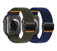 Elastico Magnetico Cinturini per Cinturino Apple Watch Ultra/2 49mm 46mm 45mm 44mam 42mm iwatch Band Donna Uomo,Nylon Smartwatch Sport Strap per Cinturino Apple Watch Serie 10 9 8 7 6 5 4 3 SE 2nd