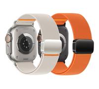 Elastico Magnetico Cinturini per Cinturino Apple Watch Ultra/2 49mm 46mm 45mm 44mam 42mm iwatch Band Donna Uomo,Nylon Smartwatch Sport Strap per Cinturino Apple Watch Serie 10 9 8 7 6 5 4 3 SE 2nd