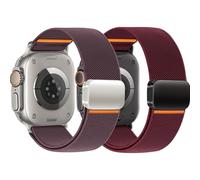 Elastico Magnetico Cinturini per Cinturino Apple Watch Ultra/2 49mm 46mm 45mm 44mam 42mm iwatch Band Donna Uomo,Nylon Smartwatch Sport Strap per Cinturino Apple Watch Serie 10 9 8 7 6 5 4 3 SE 2nd