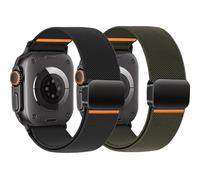 Elastico Magnetico Cinturini per Cinturino Apple Watch Ultra/2 49mm 46mm 45mm 44mam 42mm iwatch Band Donna Uomo,Nylon Smartwatch Sport Strap per Cinturino Apple Watch Serie 10 9 8 7 6 5 4 3 SE 2nd