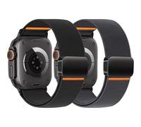 Elastico Magnetico Cinturini per Cinturino Apple Watch Ultra/2 49mm 46mm 45mm 44mam 42mm iwatch Band Donna Uomo,Nylon Smartwatch Sport Strap per Cinturino Apple Watch Serie 10 9 8 7 6 5 4 3 SE 2nd