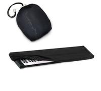 hqrp Parapolvere elastico per pianoforte digitale Casio 76–88 tasti con borsa Nero